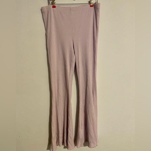 XL Aerie Purple Flare Pants - Picture 3 of 5
